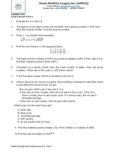 AMSLI Questions Part 2 .